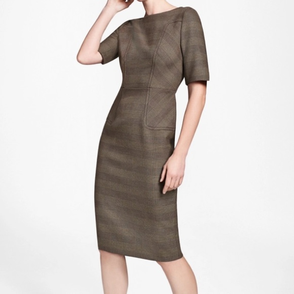 Glen Plaid Sheath Dress